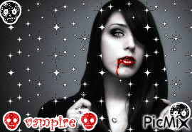 💀 vampire 💀 - Бесплатный анимированный гифка