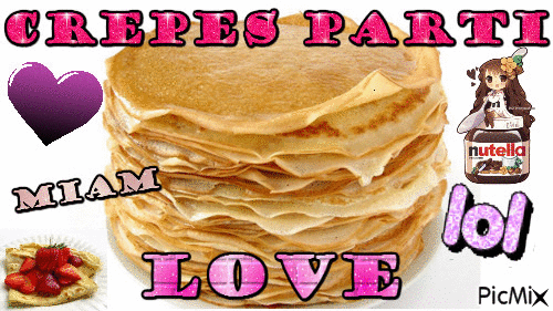 crêpes partie - Free animated GIF