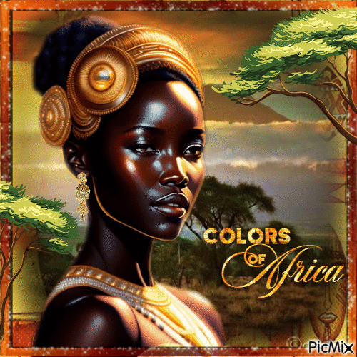 Afrikanische Schönheit - GIF animate gratis