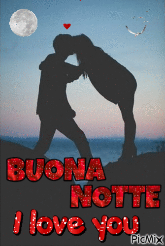 Buona notte I Love You - Δωρεάν κινούμενο GIF