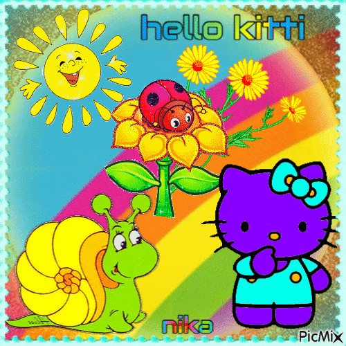 Hello Kitty - Бесплатный анимированный гифка