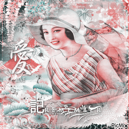 Oriental woman hat - Darmowy animowany GIF