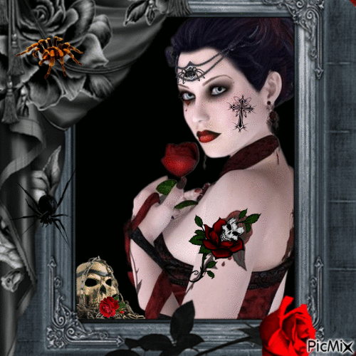 Gothic Woman - Δωρεάν κινούμενο GIF