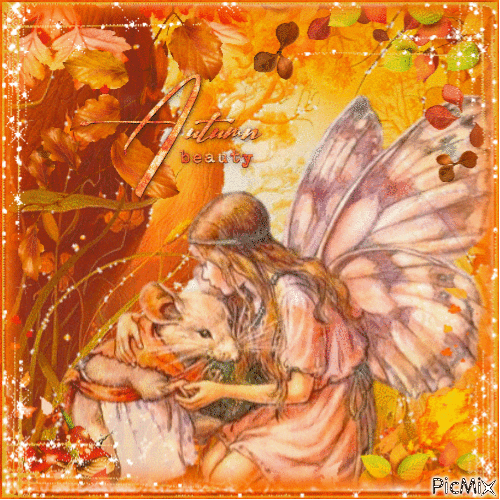 Autumn Fairy - Бесплатный анимированный гифка