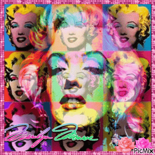 Marilyn Monroe Art - Gratis animeret GIF