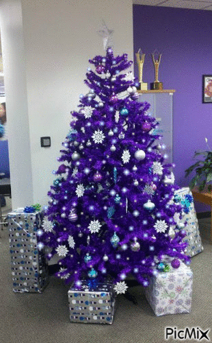 Purple Christmas - Δωρεάν κινούμενο GIF