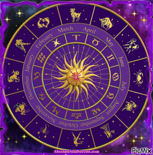 Zodiac Wheel - GIF animé gratuit