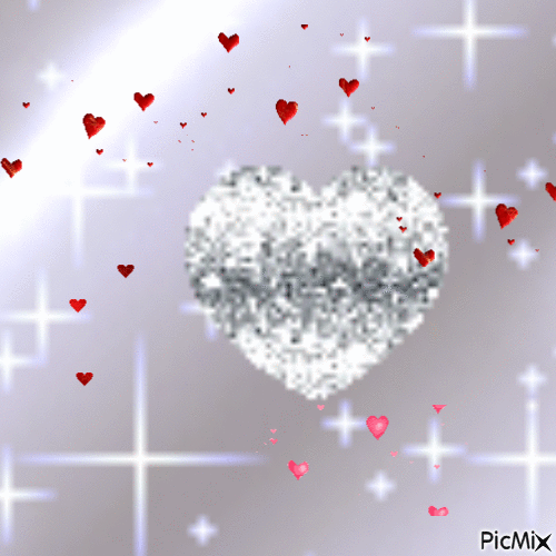 Le cœur gris - GIF animado gratis