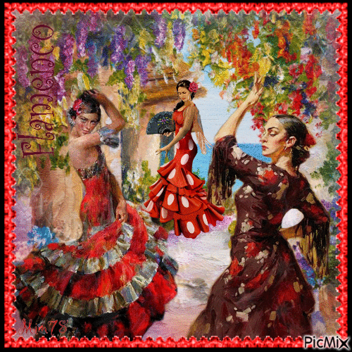danseurs de flamenco - Gratis geanimeerde GIF
