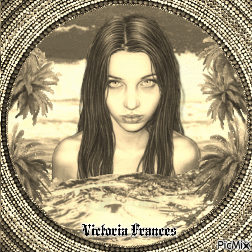 Victoria Frances (in sepia) - Free animated GIF