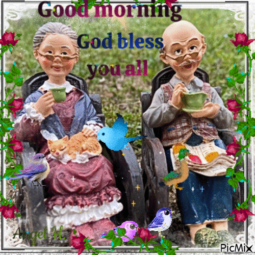 Good morning God bless you all - Free animated GIF