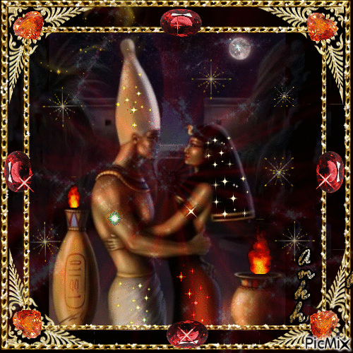 The Pharaoh and the Queen2 - Free animated GIF