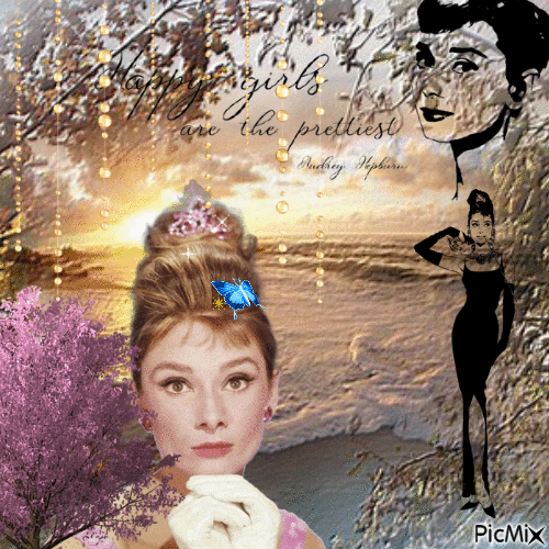 Audrey Hepburn - Бесплатный анимированный гифка