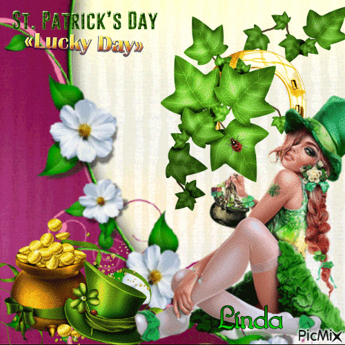 Bonne St. Patrick a toutes mes amies. - Ingyenes animált GIF