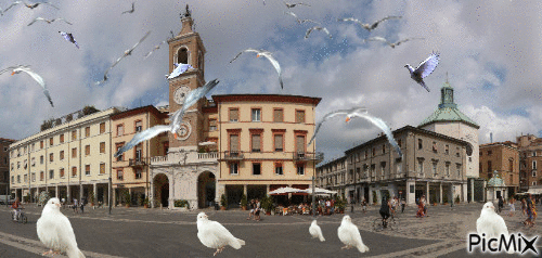 Piazza Rimini - Darmowy animowany GIF