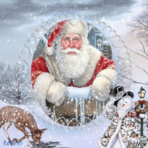 Père Noël  bientôt - GIF animé gratuit