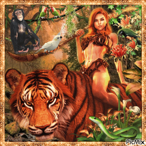 Dschungel Fantasy - Bezmaksas animēts GIF