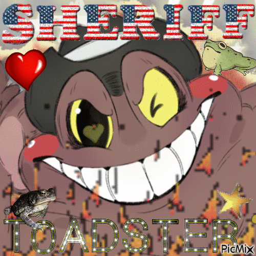 - Sheriff Toadster v2 - - Animovaný GIF zadarmo