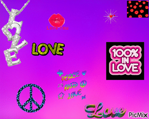 Love - GIF animado grátis