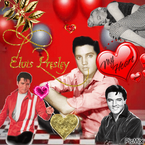 Elvis Presley Contest - Бесплатный анимированный гифка