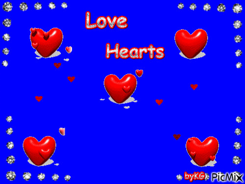 Love Hearts - Ingyenes animált GIF