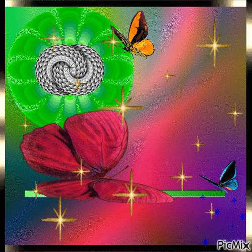 papillons - GIF animado grátis