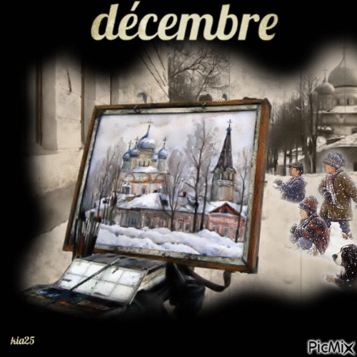 tableau hiver - Free animated GIF