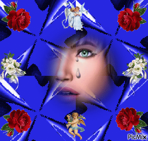 Femme qui pleure - Безплатен анимиран GIF