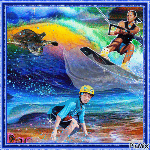 Surfers - Безплатен анимиран GIF