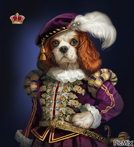 Perro rey - Gratis animerad GIF