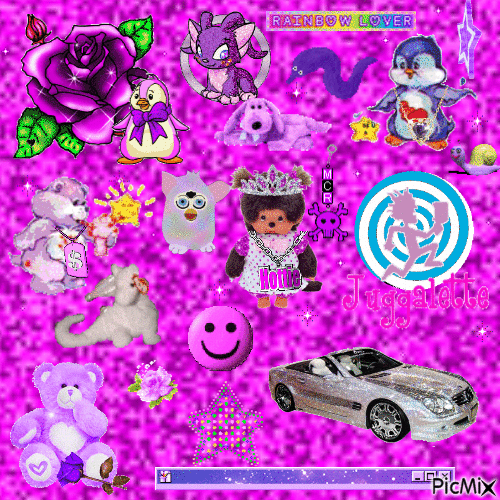 purple collage - 免费动画 GIF