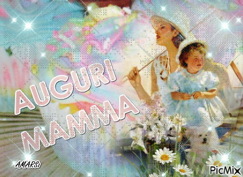 AUGURI MAMMA - Gratis animerad GIF