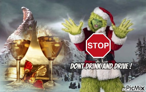 Grinch dont drink and drive - фрее пнг