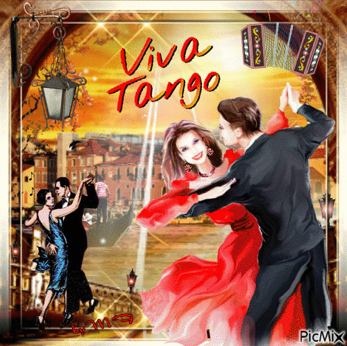 Tango sur le Grand Canal de Venise - Бесплатни анимирани ГИФ