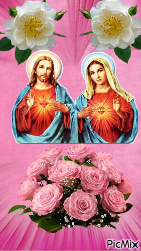 JESUS AND MARY - gratis png