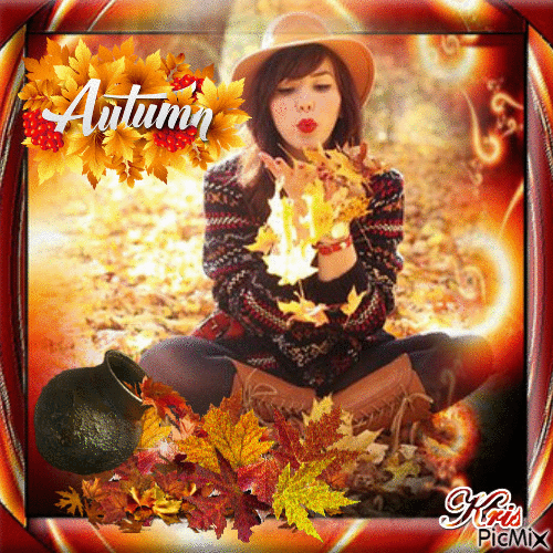 autumn 🌹🌼 - 無料のアニメーション GIF