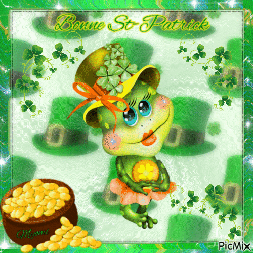 Bonne St-Patrick - GIF animasi gratis