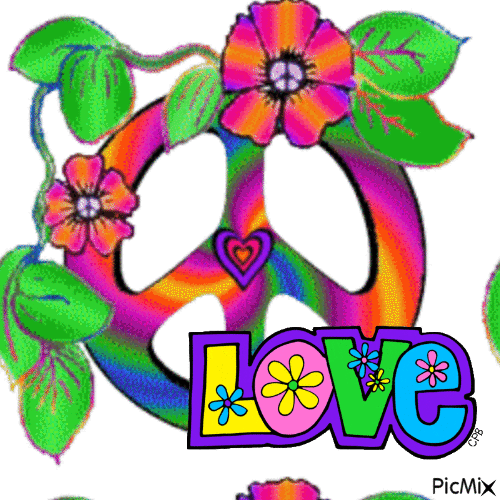 Hippie Love - Free animated GIF