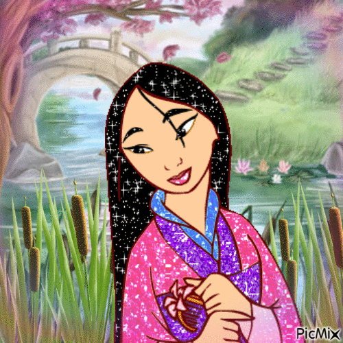 Mulan. - Animovaný GIF zadarmo