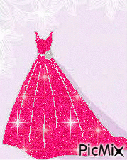 Pink Royal gown - Ilmainen animoitu GIF