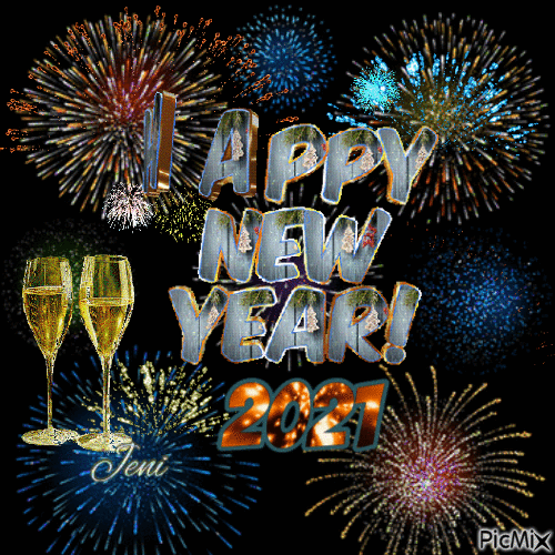 Happy new year 2021 - Безплатен анимиран GIF