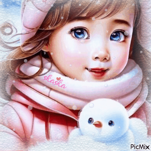 Маленький Снеговичок - GIF animate gratis