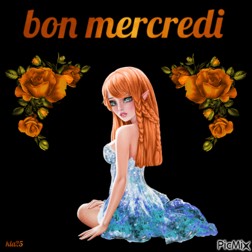 mercredi - Бесплатный анимированный гифка