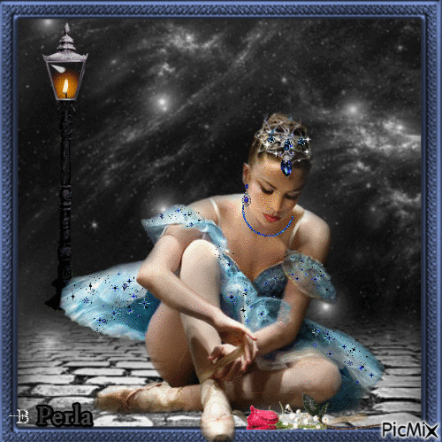 Bailarina Azul - Безплатен анимиран GIF