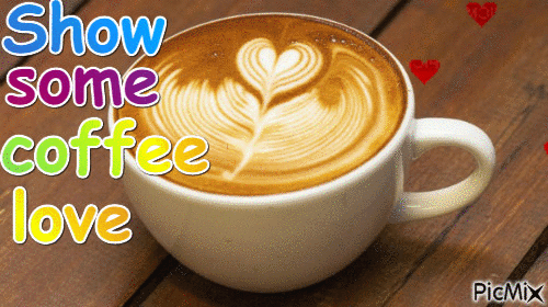 coffee love - GIF animé gratuit