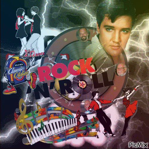 Rock N'roll - Ilmainen animoitu GIF