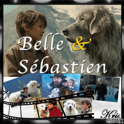 Belle et Sébastien - GIF animado grátis