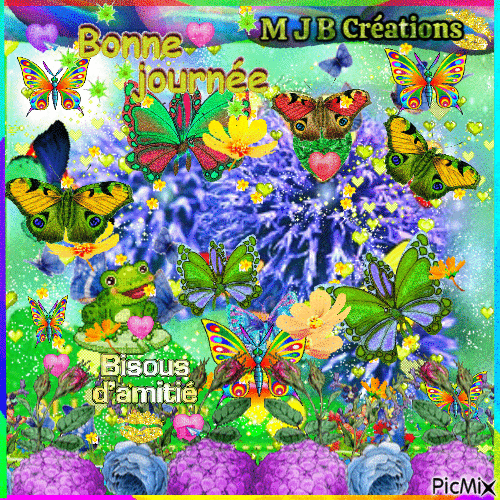 .. Papillons Papillons .. M J B Créations - Ücretsiz animasyonlu GIF