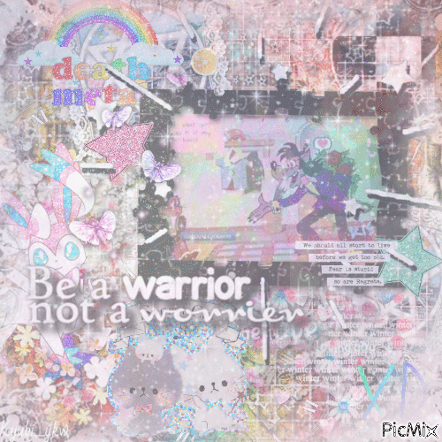 Be a warrior, not a worrier - Δωρεάν κινούμενο GIF