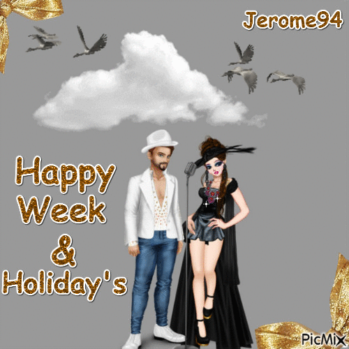 jerome94-Happy holiday & week - GIF เคลื่อนไหวฟรี